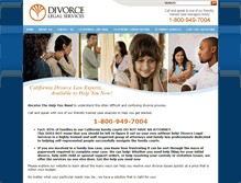 Tablet Screenshot of divorcelegalservices.com